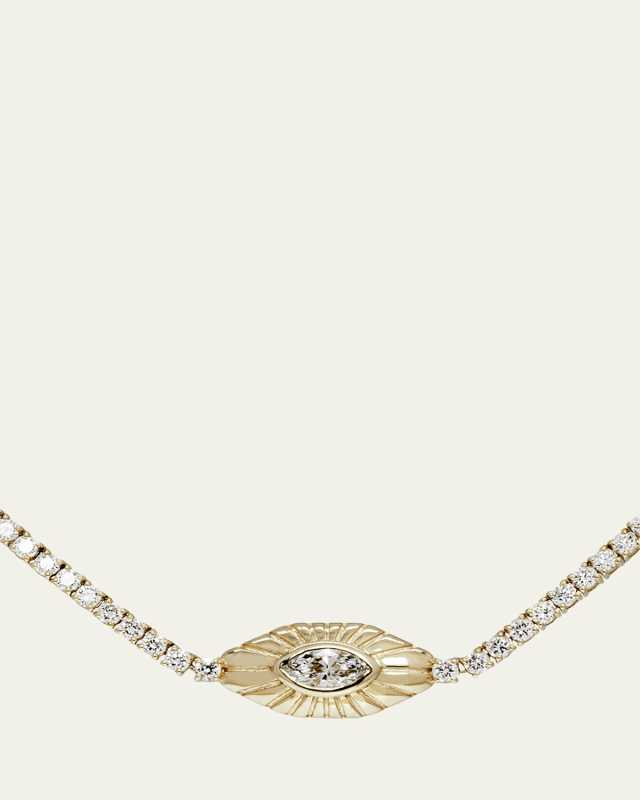 Protection Evil Eye Tennis Necklace
